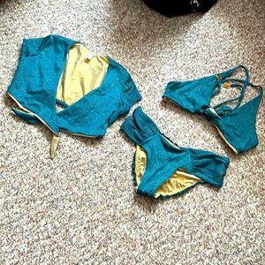 Swim set two different bikini tops